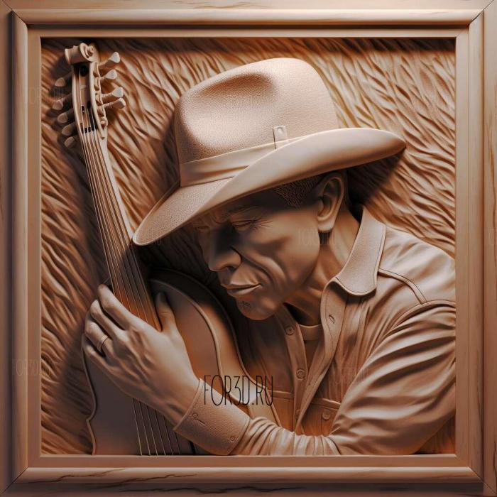 Kenny Chesney 4 stl model for CNC